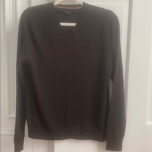Banana Republic V neck dark brown sweater